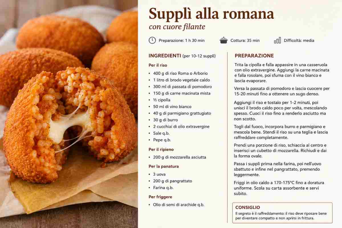 Supplì alla romana Ristorantiregionali.it
